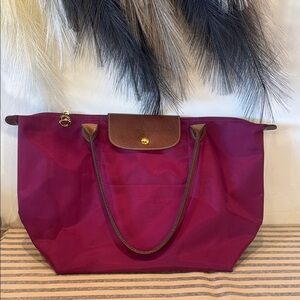 Elegant Burgundy Tote Bag